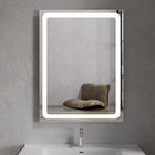MaxxiBath K-207-F Anti-Fog LED Vanity Mirror with Adjustable Lighting, Touch Controls, and Aluminum Frame